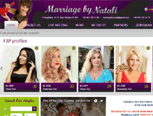 Tablet Screenshot of marriagebynatali.com